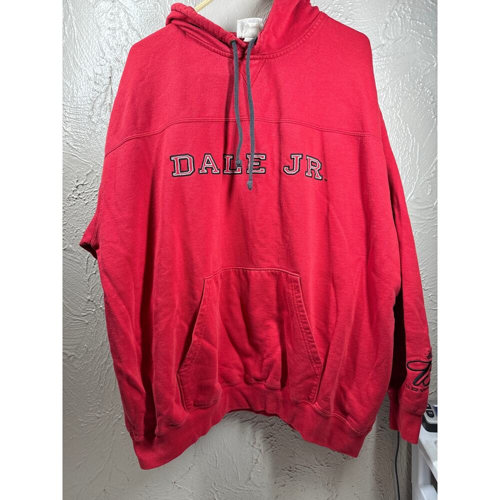 Dale Earnhardt‎ JR #8 Red Nascar Hoodie Mens Sweatshirt Budweiser Vest Size XL?